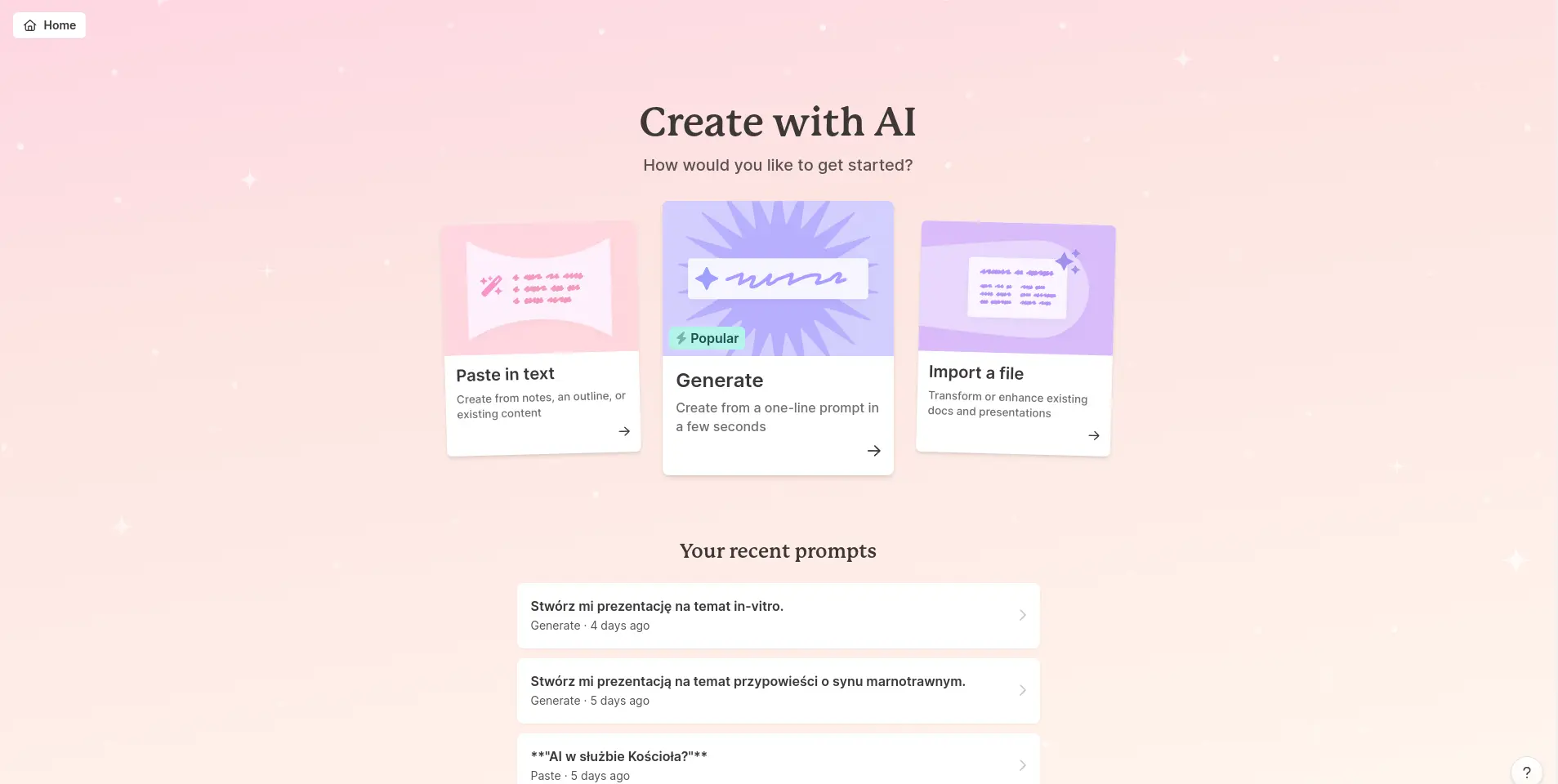 Generuj z AI