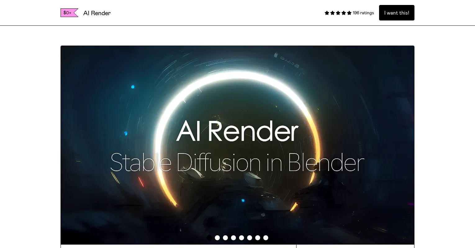 AI Render – Stable Diffusion in Blender