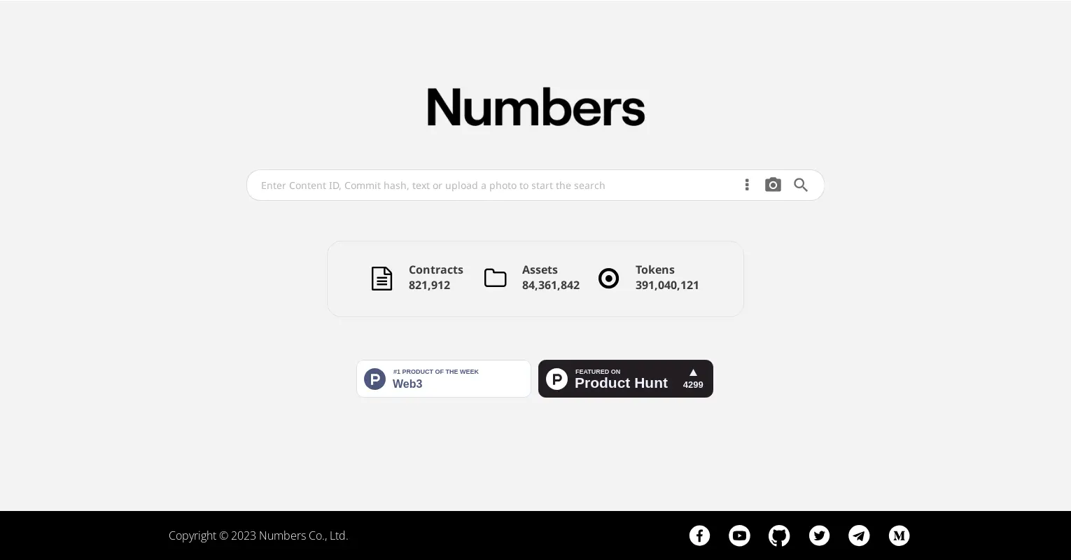 NFT Search Engine from Numbers Protocol