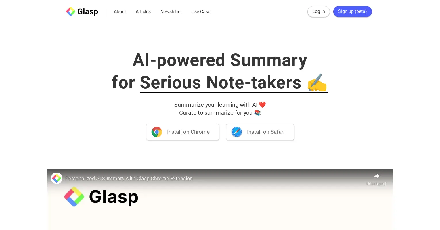 Personalized AI Summary by Glasp