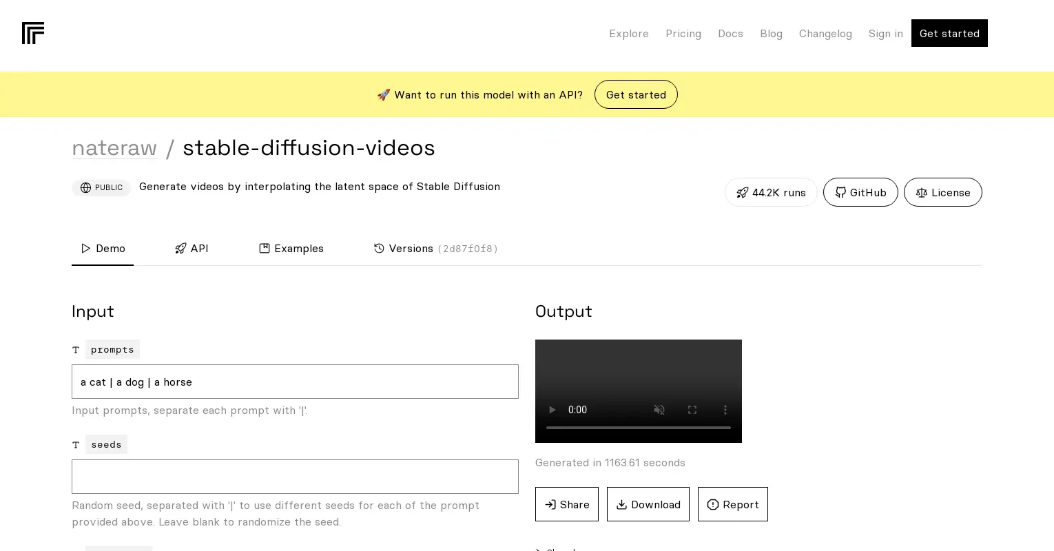 Stable Diffusion videos