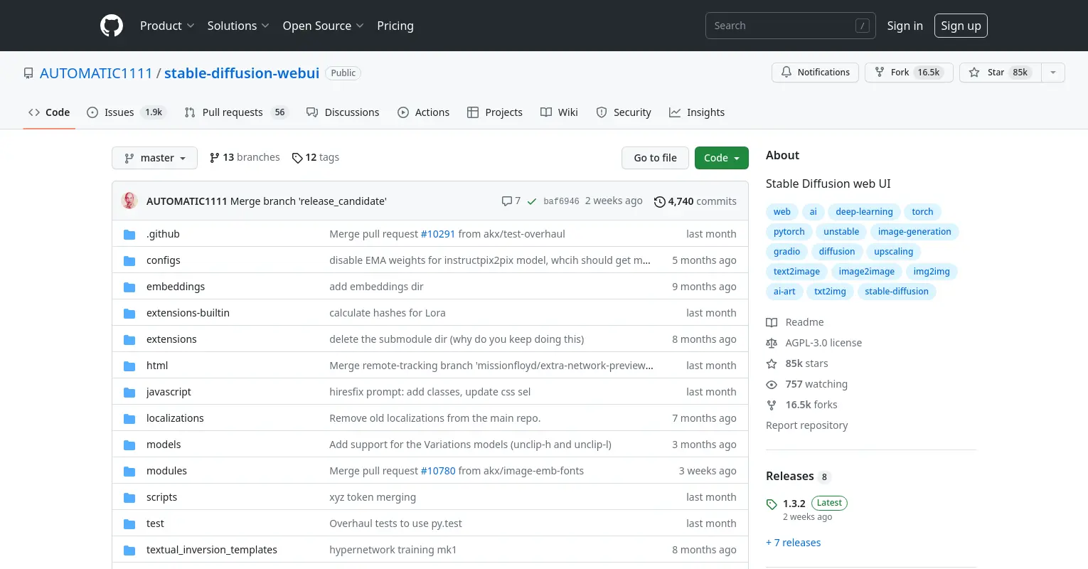 Stable Diffusion web UI