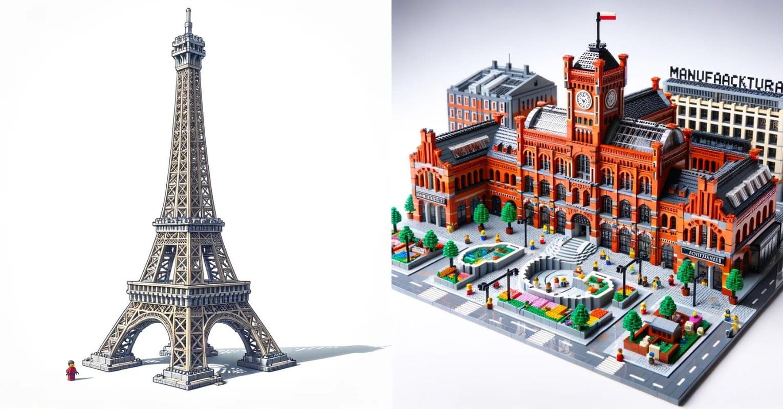DALL·E 3 i ChatGPT, Lego AI: tworzenie obrazów w stylu Lego Architecture