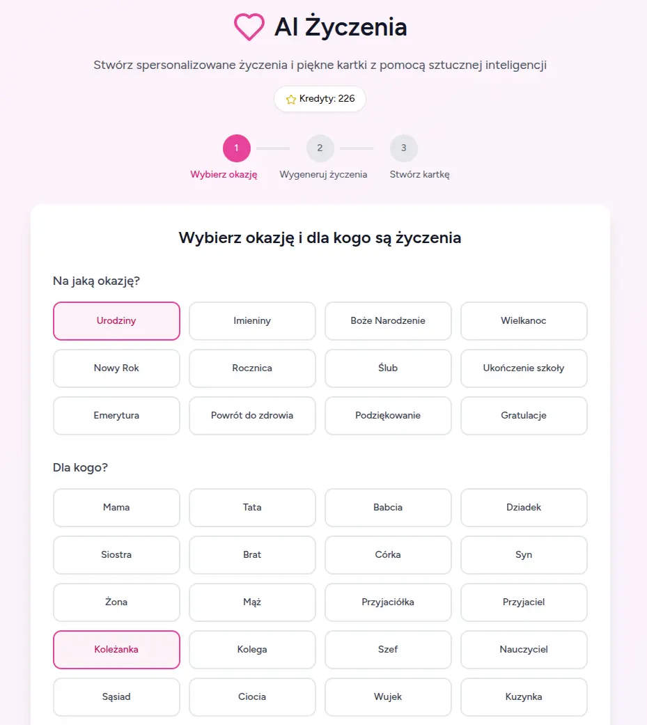 Generator życzeń „AI Życzenia” – nowa aplikacja do generowania życzeń na każdą okazję