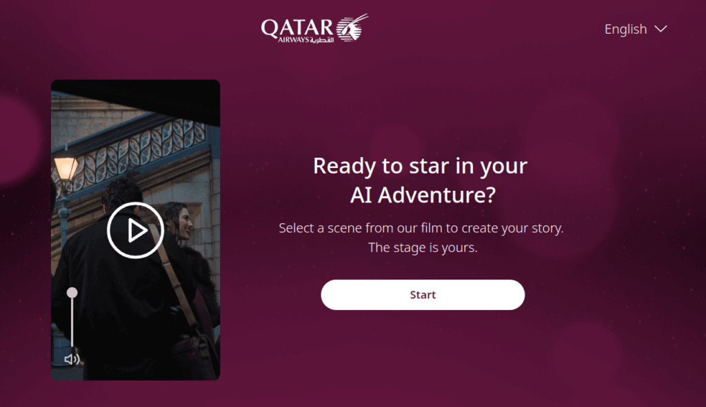 Zostań twarzą reklamy Qatar Airways dzięki AI