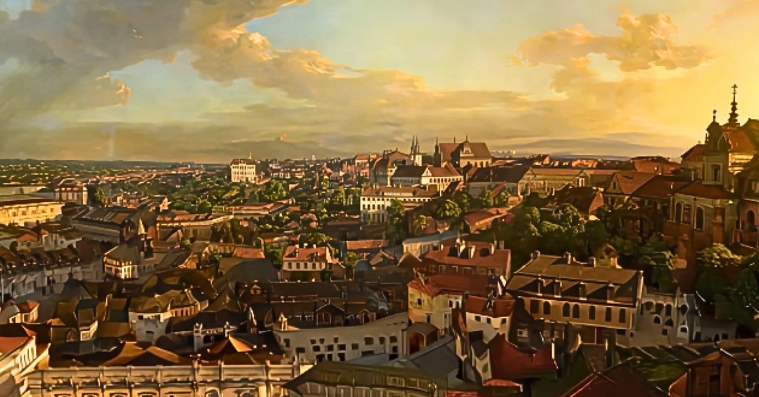 XVIII wieczna Warszawa ożywiona przez AI