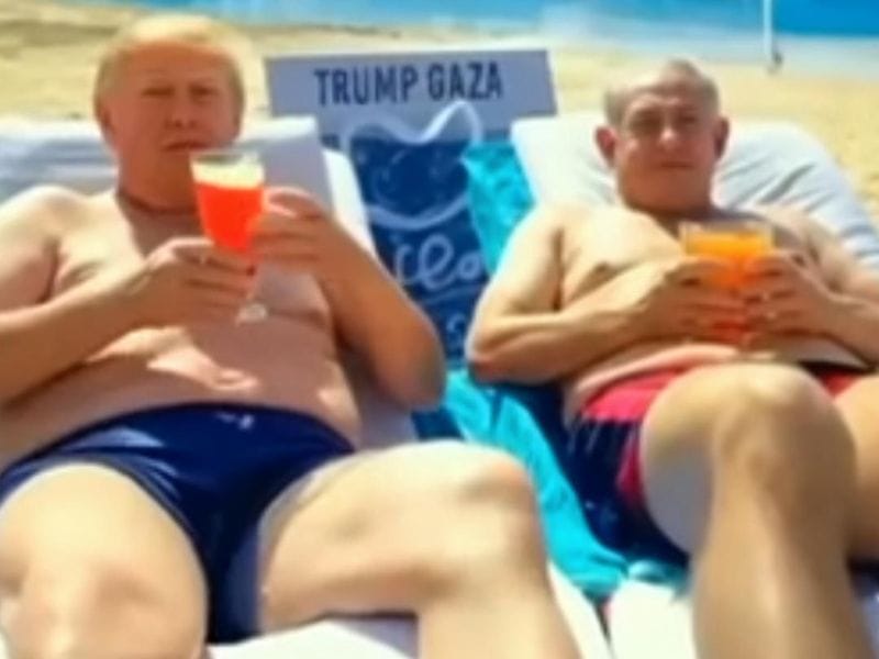 Donald Trump udostępnił kontrowersyjne wideo AI o przyszłości Strefy Gazy