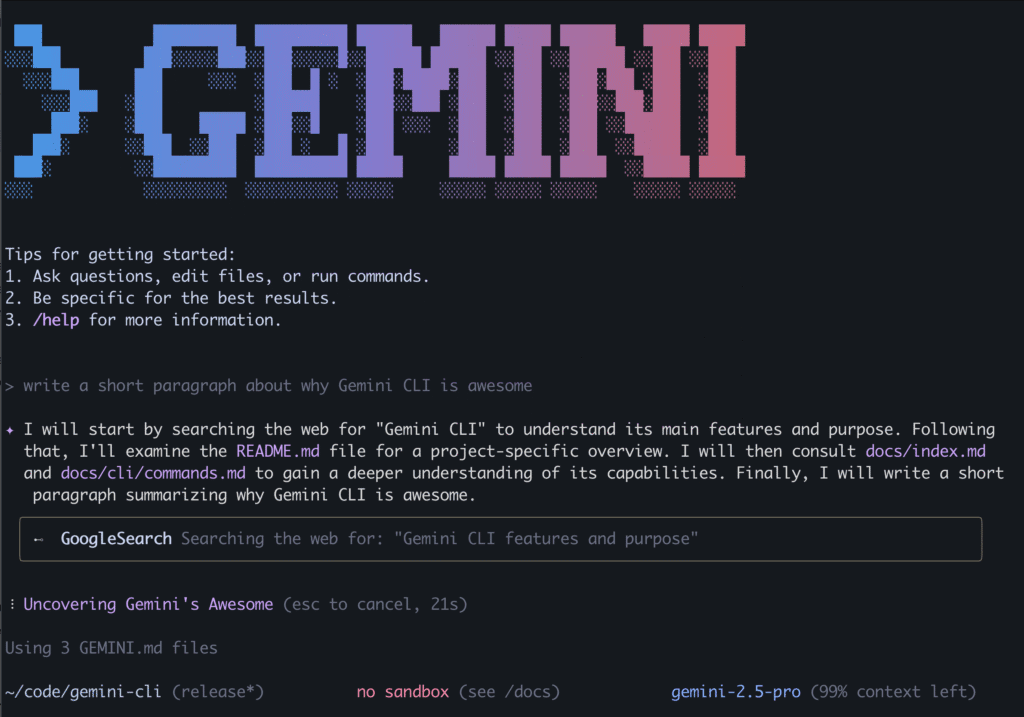 Gemini CLI: nowe otwarte narzędzie AI dla programistów w terminalu