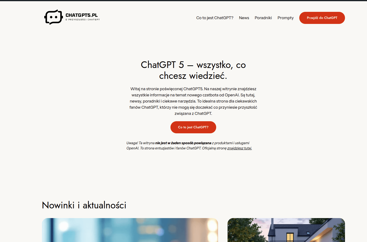 Reklama na blogach o sztucznej inteligencji.