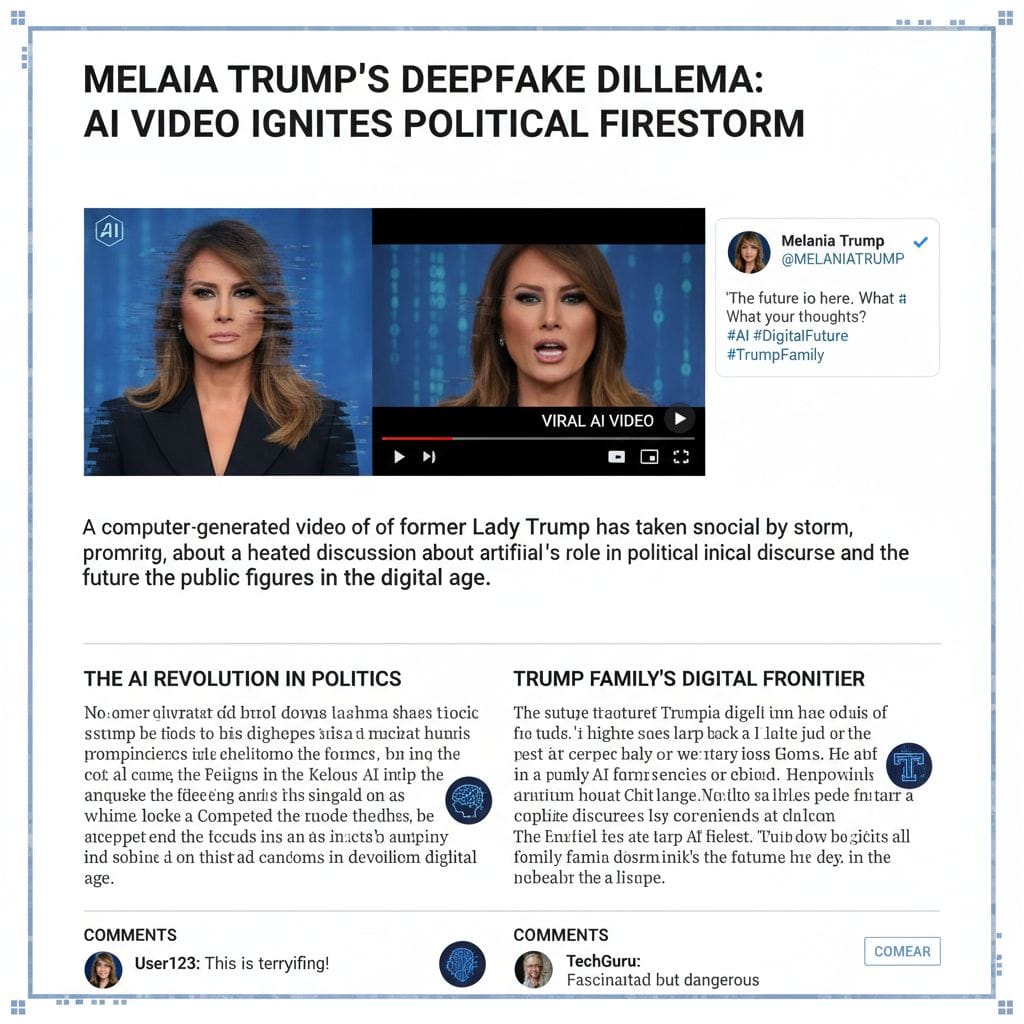 Melania Trump i AI: przyszłość politycznego wizerunku?