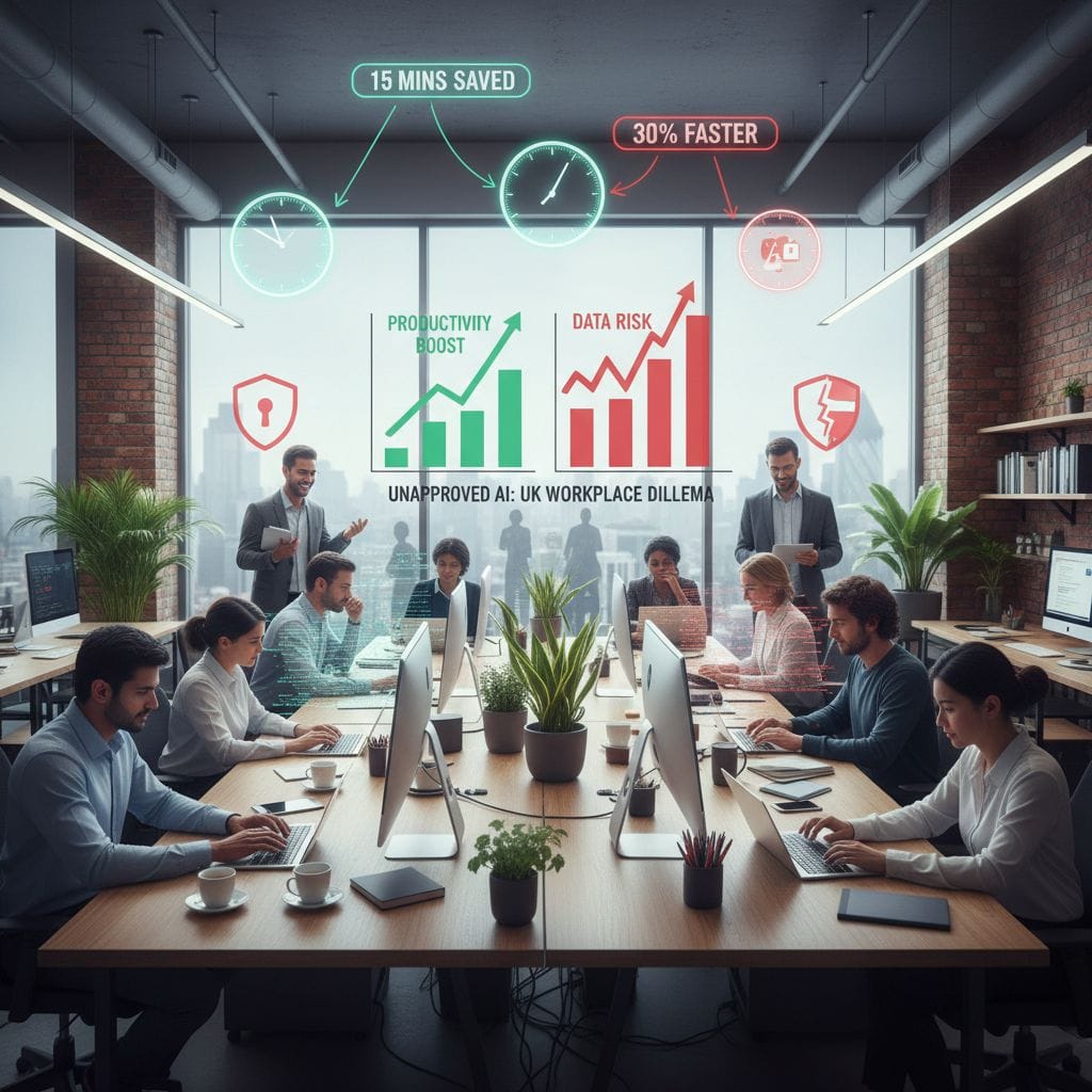 Nieautoryzowane użycie AI w pracy zagrożeniem dla bezpieczeństwa danych