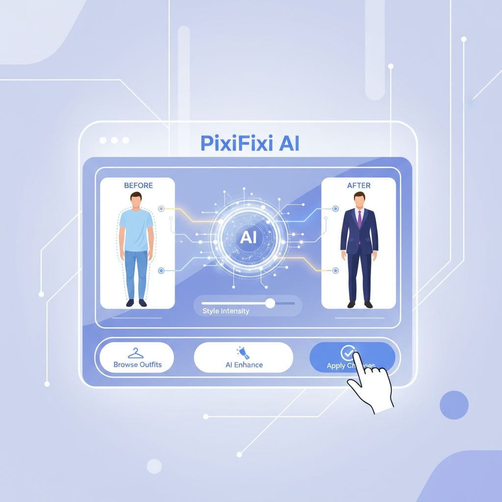 PixiFixi AI: wirtualna zmiana ubrania dzięki nowej funkcji