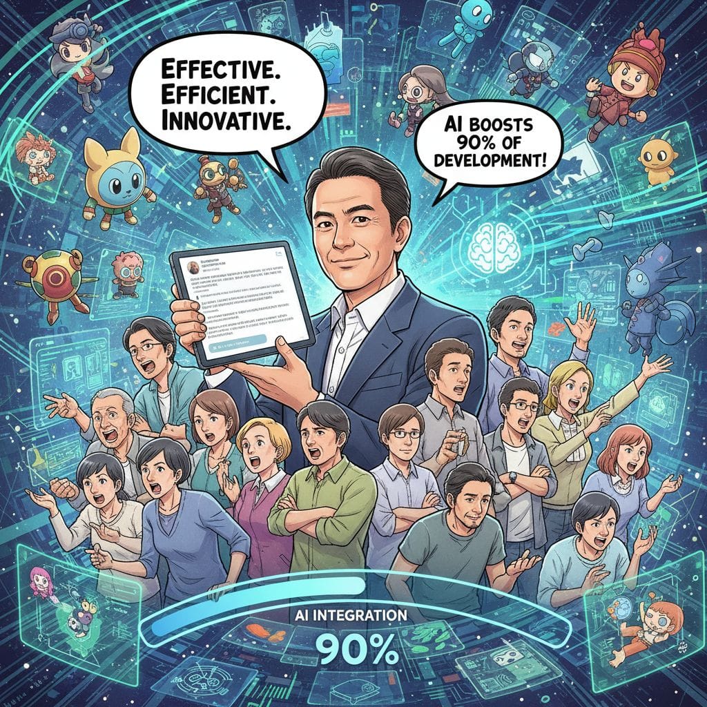 AI i przyszłość gier wideo: Hino o 80-90% kodu tworzonego przez AI