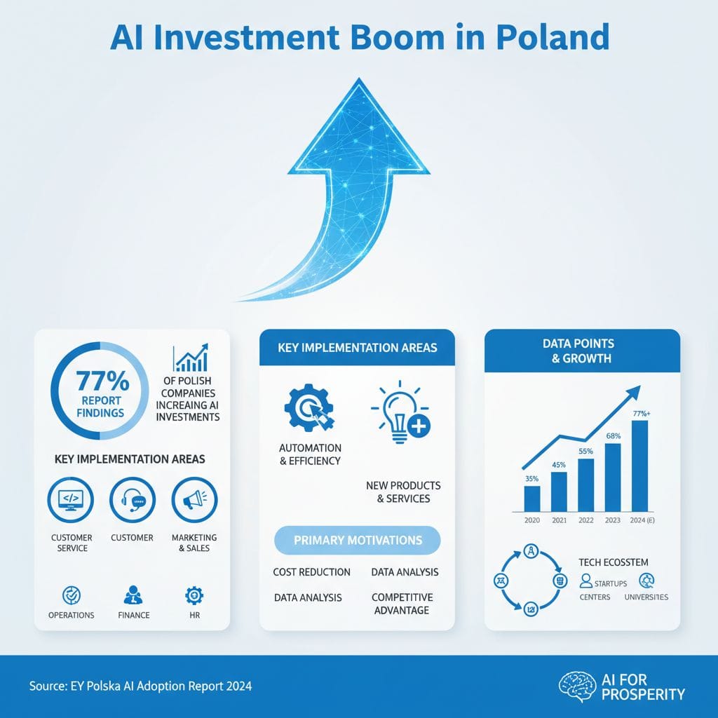 Polskie firmy zwiększają inwestycje w AI o 77% w najbliższym czasie